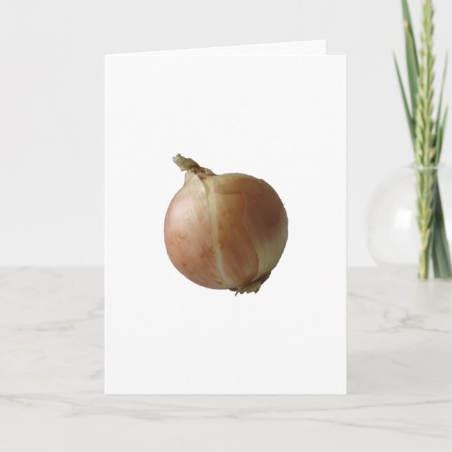 Gelbe Zwiebel Karte (Vorderseite)
