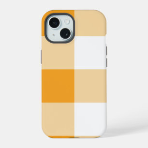 Gelben Gingham-Muster iPhone 15 Hülle