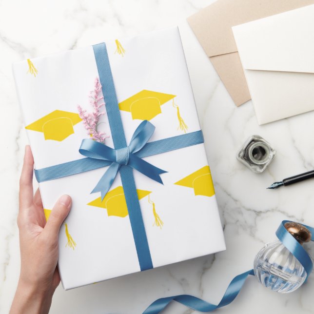 Gelber Abschluss, einfach Geschenkpapier (Schenken)