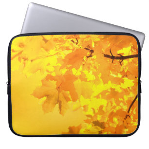 Gelber Ahorn-Laptop Sleeve