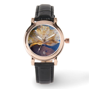 Gelber Ahornblätterblättriger Ahornblättriger, gef Armbanduhr
