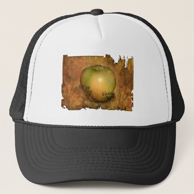 Gelber Apple Truckerkappe (Vorderseite)