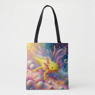 Gelber Axolotl Tasche