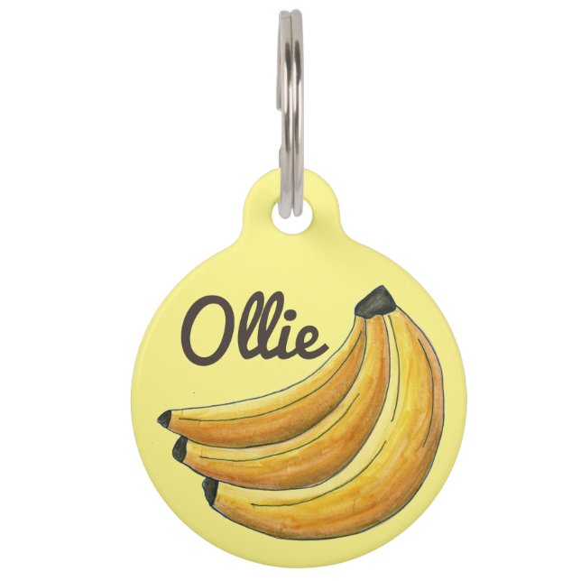 Gelber Bananenstrauß Feinschmecker Tiermarke (Vorderseite)