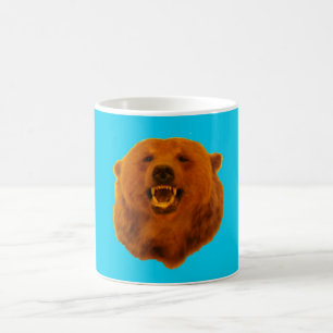 Gelber Bär - Blau 0n Kaffeetasse