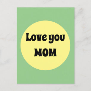 Gelber Big Dot Postkarte