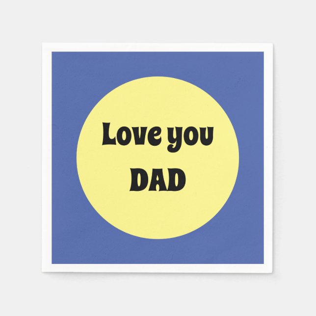 Gelber Big Dot Square Sticker Serviette (Vorderseite)