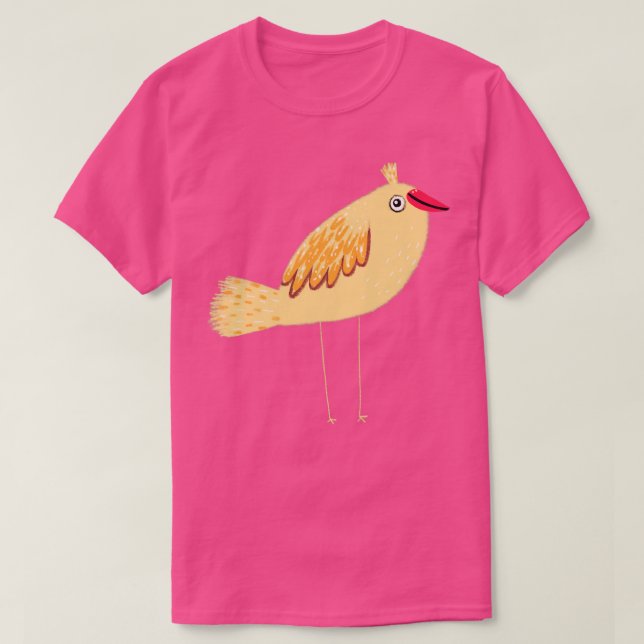 Gelber Bird T-Shirt (Design vorne)