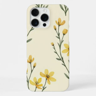 "Gelber Blumen-Handyhülle iPhone 16 Pro Max Hülle