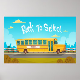 Gelber Bus Poster