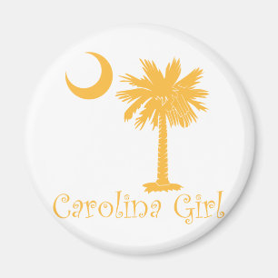 Gelber Carolina-MädchenPalmetto Magnet