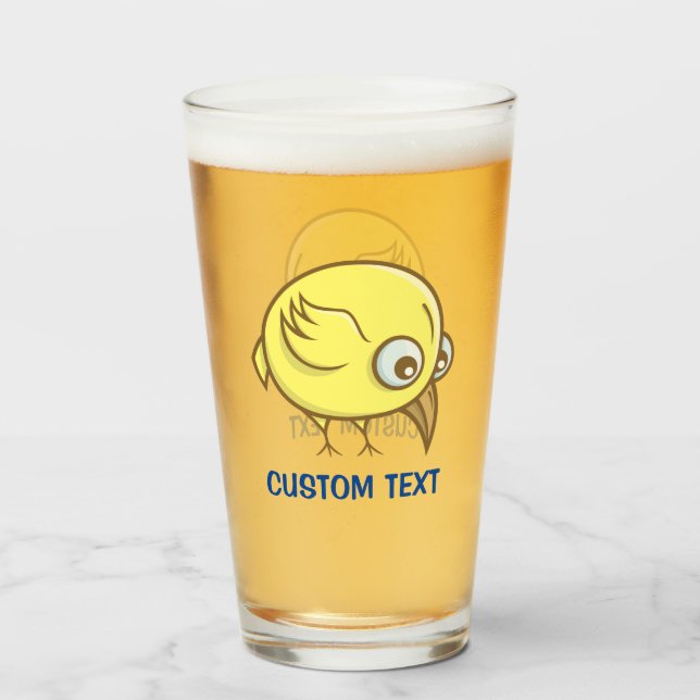 Gelber Cartoon Glas (Vorne (Gefüllt))