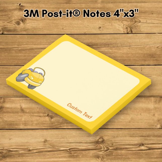 Gelber Cartoon Post-it Klebezettel (Von Creator hochgeladen)