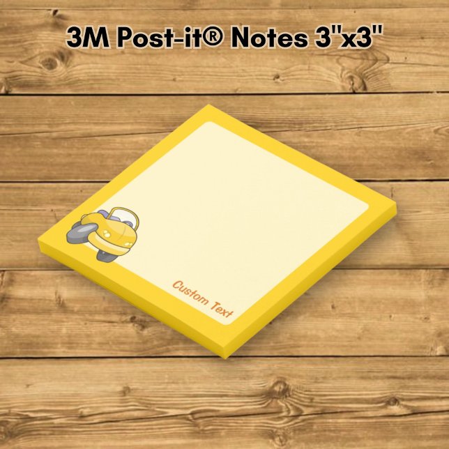 Gelber Cartoon Post-it Klebezettel (Von Creator hochgeladen)