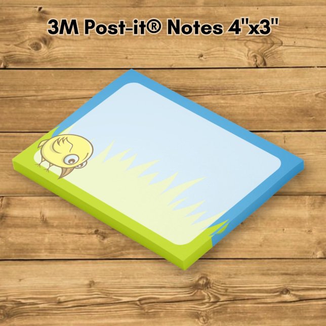 Gelber Cartoon Post-it Klebezettel (Von Creator hochgeladen)
