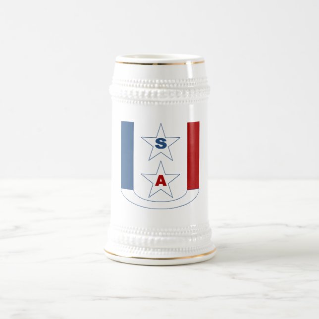 Gelber Chope DESIGN USA Bierglas (Mittel)