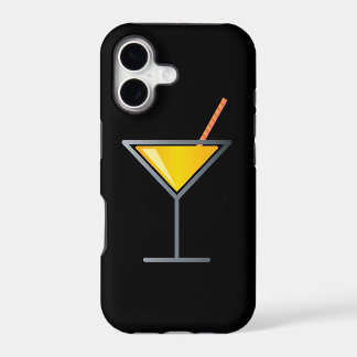 Gelber Cocktail Martini-Glas
