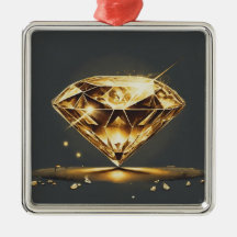 Gelber Diamant und schwarz