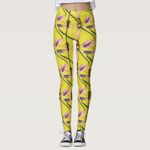 Gelber DragonFly Leggings