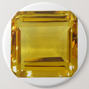 Gelber Edelstein Button