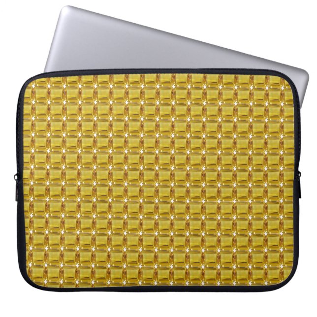 Gelber Edelstein Laptopschutzhülle (Vorderseite)