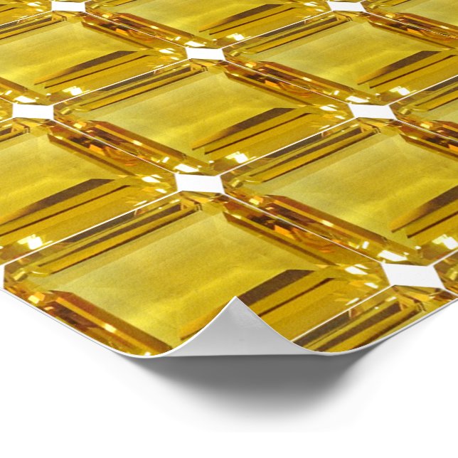 Gelber Edelstein Poster (Ecke)