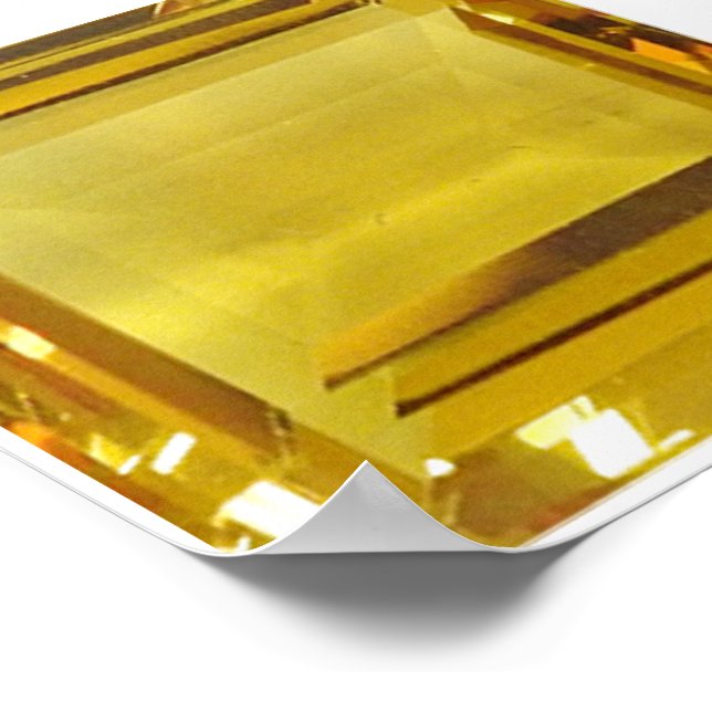 Gelber Edelstein Poster (Ecke)