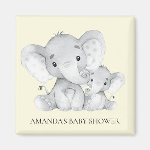 Gelber Elefant-Babyparty-Bevorzugungs-Magnet Magnet