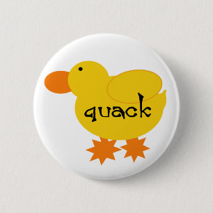 Gelber Enten-Quaken Button