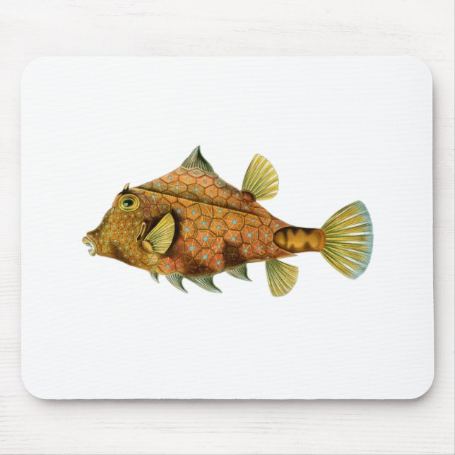 Gelber Fisch Mousepad (Vorne)