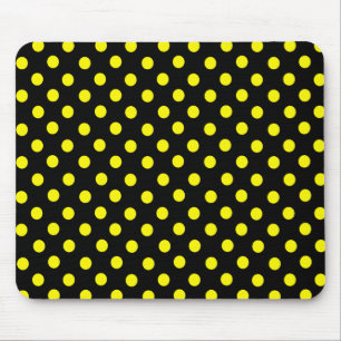 Gelber Fleck Polka Dot Mousepad