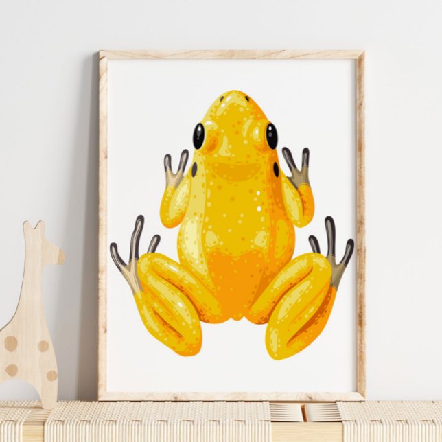Gelber Frosch Digital Print | Froschwand Poster (Von Creator hochgeladen)