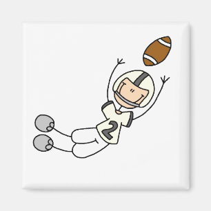 Gelber Fußball-Spieler-Magnet Magnet