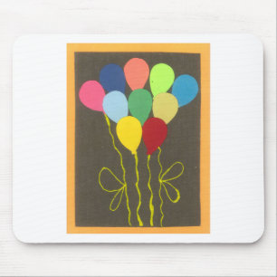 Gelber Geburtstag Mousepad