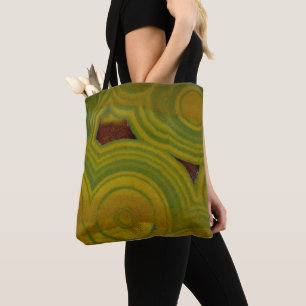 Gelber gefleckter Ozean-Jasper Tasche