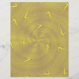Gelber Ginseng-Mann Bulk Scrapbook Papier Seiten