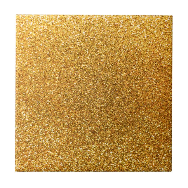 Gelber Glitter Fliese (Vorderseite)