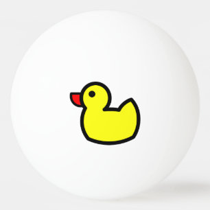 Gelber glücklicher Ducky Klingeln Pong Ball Tischtennisball