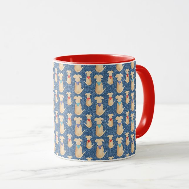 Gelber Golden Retriever Tasse (VorderseiteRechts)