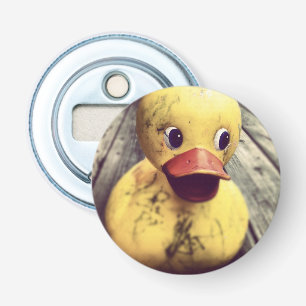 Gelber Gummi Ducky braucht einen Bath! Flaschenöffner