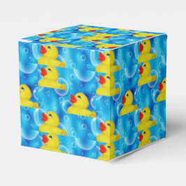Gelber Gummi Ducky in Blasen Geschenkschachtel