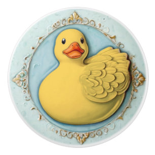 Gelber Gummi Ducky Niedlich Duck Duckie Toy Badezi Keramikknauf