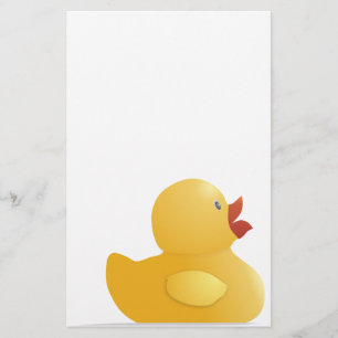 Gelber Gummi-Ente Briefpapier