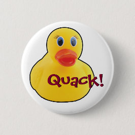 Gelber Gummienten-Quaken-Text Button