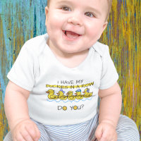 Gelber Gummihandanzug Baby Bodysuit