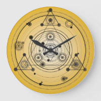 Gelber heiliger Geometriekreis mit