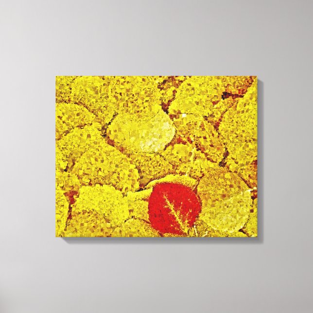 Gelber Herbst - Gemälde Gemälde Leinwand (Vorderseite)