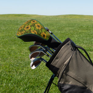 Gelber Hibiskus Blume Golf Headcover