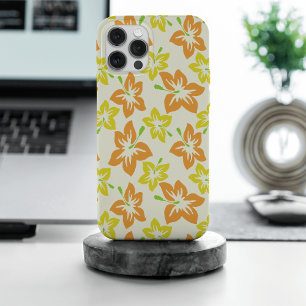 Gelber Hibiskus, Oranger Hibiskus, Florales Muster Case-Mate iPhone Hülle