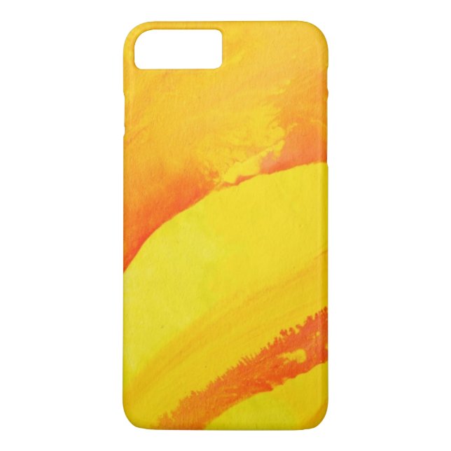 gelber Hintergrund. Aquarell auf Papier Case-Mate iPhone Hülle (Rückseite)